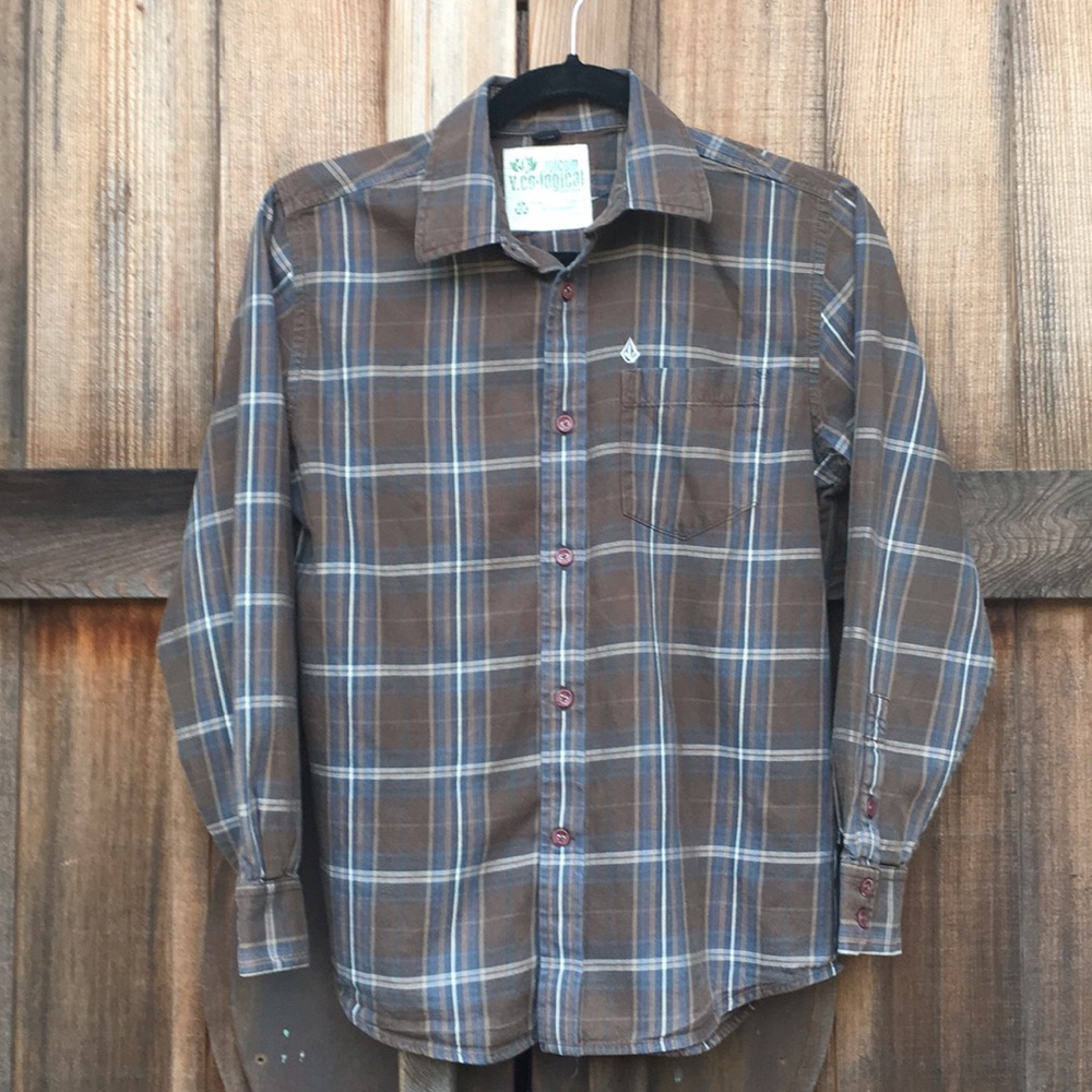 Volcom Organic Cotton Plaid Shirt